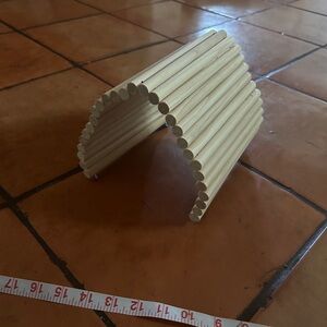 Natural Wooden flexible Arch pet Hideaway - Light Wood